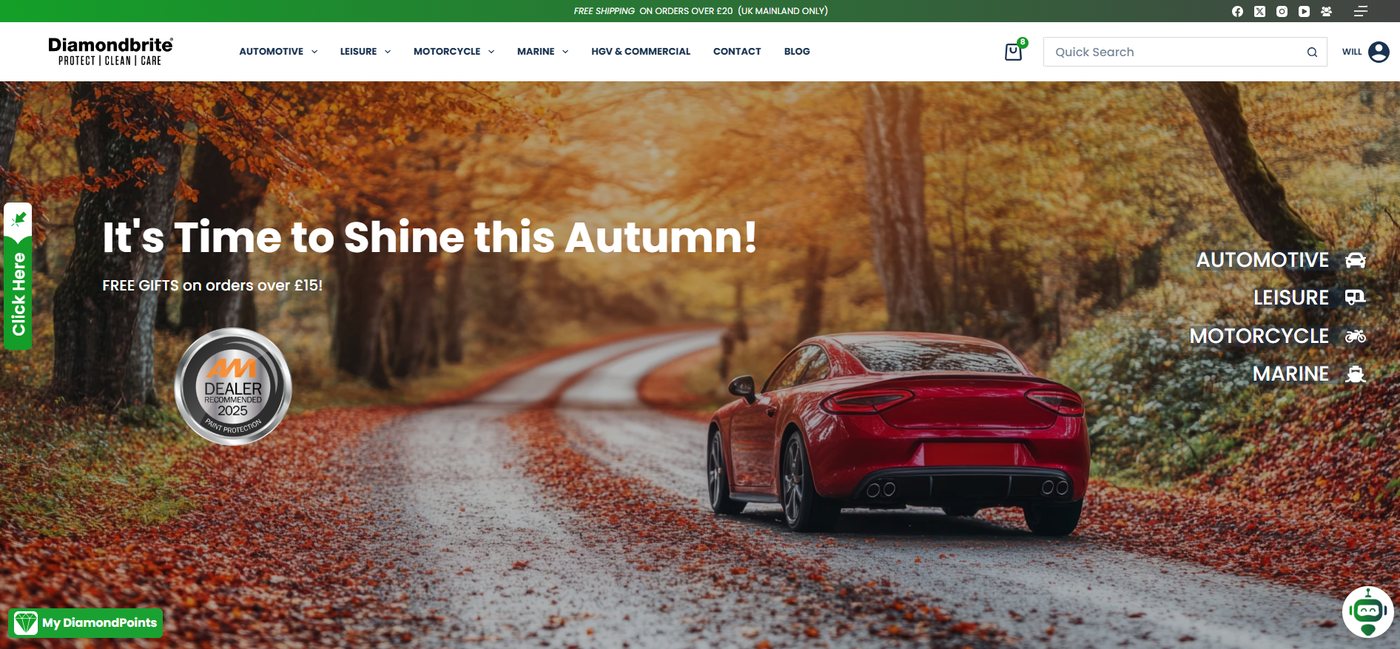 A dynamic, seasonal online store