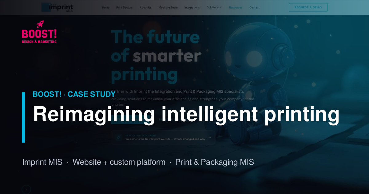 Imprint MIS case study — fast, AI-visible B2B website